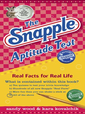 cover image of The Snapple Aptitude Test